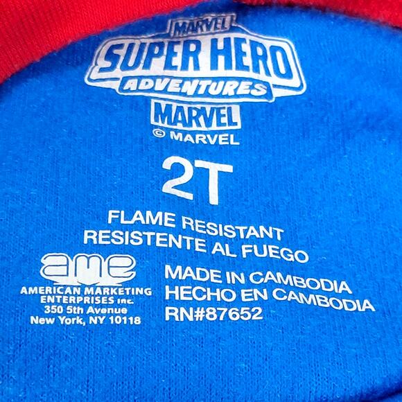 Marvel Spiderman‎ Boy's Pajamas Size 2T - Picture 2 of 6
